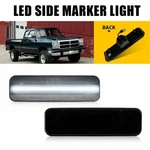 White Led Side Marker Lights/lamps Smoke Lens For 1972-1976 Plymouth Valiant B. Fixed Price $19.99.