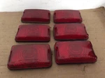 Vintage 6 Lot Nos New Berg Red Marker Light Lens With Gasket 120003. Fixed Price $59.94.