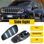 For 15-23 Jeep Renegade Smoked White Led Rear Side Marker Lamps Reflector Lights. Fixed Price $23.99.