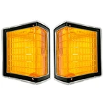 1972 Chevelle Parking Light Lens Amber & Bezels Chrome Metal Right Left 4 Pcs. Fixed Price $214.95.