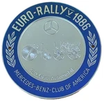 Mercedes Benz Club Euro Rally Auto Car Grill Badge Emblem Medallion Vtg Old Rare. Fixed Price $199.99.