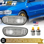 Jdm Crystal Clear Side Marker Lights For 1993-2001 Subaru Classic Impreza Sti. Fixed Price $25.95.