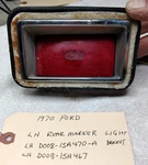 1970 1971 Ford Torino Gt Cobra Complete Left Rear Side Marker Light, Good Cond. Fixed Price $45.00.