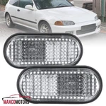 Side Marker Lights Fits 1992-1995 Honda Civic Flat Fender Turn Signal Lamps Pair. Fixed Price $9.49.