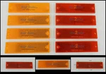 (4) Red & Amber Thinline Self Adhesive/screw Mount Reflectors, RE-15 Series. Fixed Price $9.99.