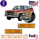 Side Marker Lights For 1981-1991 Chevrolet & Gmc C/k R/v Series Pickup. Fixed Price $40.30.