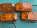 Vintage Grote 46352 2-BULB Side Marker Amber-lot Of Lights + 1 Lens Cap. Fixed Price $18.00.