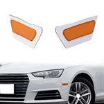 Front Bumper Reflector Side Marker Light Yellow For Audi A4 B9 2017-2019 18. Fixed Price $13.74.