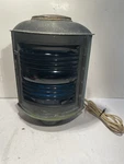 Antique Perko Marine Light Blue Lens Starboard Side 1900-1920S Has Patina 10. Fixed Price $150.00.