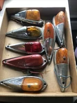 1940-50 Chevy Ford Marker Light Streamlined Box Lot. Fixed Price $49.99.