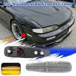 2X Clear Led Front Side Marker Light Lamp For 1995-1998 Nissan 240SX S14 Silvia. Fixed Price $33.98.