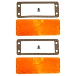 Turn Signal Parking Light Lens Pair Amber 1969-1970 1300D Pickup Truck. Fixed Price $52.70.