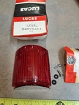 Nos Lucas 7123 Tail Light Lens 54575484 Genuine Red Box Era, Rover. Fixed Price $25.00.