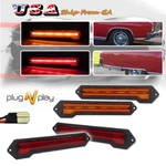 Front Amber+rear Red Led Side Marker Lights For 1970-1972 Chevrolet Monte Carlo. Fixed Price $139.99.