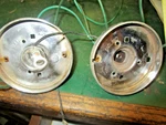 Triumph TR4A TR250 Front Praking Lamp Bulb Holder Set Chrome 1964-1968. Fixed Price $26.00.