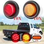 20X2" Round Side Marker Trailer Light Amber/red 9 LEDS+6'' Stop Brake Tail. Fixed Price $70.25.