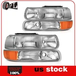 Headlamps Set For 1999-02 Chevy Silverado 00-06 Suburban Tahoe Chrome Headlights. Fixed Price $58.59.