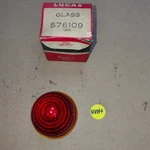 Lucas Style L594 Red Glass Lens 576109. Fixed Price $25.00.
