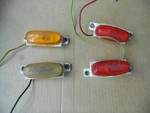 Signal Stat Fruehauf 1551 Marker Light Red / Amber Lot Of 4 Used LP2PC 78. Fixed Price $25.99.