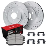 For Chrysler Crossfire 05-06 Drilled & Slotted Rear Brake Kit W Optimum Pads. Fixed Price $348.04.