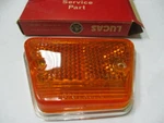 Triumph TR6 Lucas Front Left Side Marker Llamp Lens 54579801 Nos. Fixed Price $274.98.