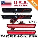Black Smoke Ford 1999-2004 Mustang Red Full-led Rear Side Marker Lights 4X. Fixed Price $37.14.
