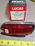 Nos Lucas 54923 Rear Left Side Lamp Genuine Red Box Era, Made England. Fixed Price $80.00.