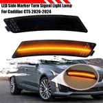 For 2020-24 Cadillac CT5 Led Smoked Lens Amber Front Bumper Side Marker Lights. Fixed Price $34.19.