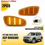 Auxito Amber Side Led Marker Light Fender Blinker Lamp For 2015-23 Jeep Renegade. Fixed Price $8.54.