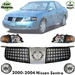 Front Grille Assembly & Headlight Kit For 2000-2004 Nissan Sentra. Fixed Price $306.20.