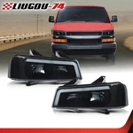 Fit For Chevy Express Gmc Savana 1500 2500 2003-2023 Led Drl Headlights Smoke. Fixed Price $124.60.