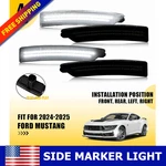 4X Car Front/rear Smoked Side Marker Light Cold White Ford Mustang 2024-2025. Fixed Price $54.99.