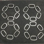 Set Of 24 Chevy Rally Ii Wheel Oval Ss Cap Spoke Trim Insert Cover Ornament. Fixed Price $79.99.