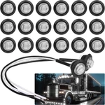 (pack Of 20) Tmh 3/4 Inch Mount White Led Clearance Bullet Marker. Fixed Price $22.74.