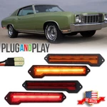 4X Front Amber & Rear Red Led Side Marker Lights For 70-72 Chevrolet Monte Carlo. Fixed Price $139.99.