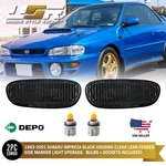 Depo Black Crystal Clear Side Marker Lights For 1993-2001 Subaru Classic Impreza. Fixed Price $21.95.