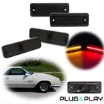 For 78-87 El Camino & Caballero 4PC Led Side Marker Light Red Amber Lamps Smoked. Fixed Price $39.99.