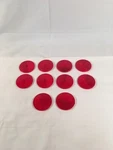 (10) Red Grote #4015 Reflectors Side Markers With Mounting Holes.. Fixed Price $35.00.