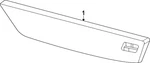 Genuine Nissan Side Marker Lamp 26555-6GP1A. Fixed Price $363.45.