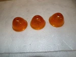 Miro-flex Glass Amber Beehive Lenses No. 413 Q-2. Fixed Price $10.00.