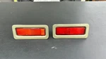 1969 A,b,c-body Rear Red Side Markers Left Right Reflectors Bezel Brackets Mopar. Fixed Price $65.00.