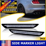 Led Bumper Rear Side Marker Lights Lamps Fits Ford Mustang 2015-2022 Smoked Lens. Fixed Price $22.99.