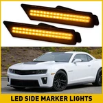 For 2010-2015 Chevy Camaro Smoked Lens Led Side Marker Lights Front Amber Set Us. Fixed Price $18.99.