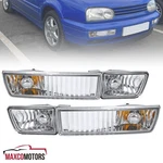 Fog Lights Fits 1993-1998 Vw Golf Jetta Cabrio Bumper Signal Driving Lamps L+r. Fixed Price $56.49.