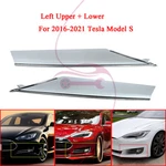 Pair Chrome Left Upper+lower Fog Lamp Molding Trim For Tesla Model 2016-2021. Fixed Price $36.99.