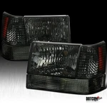 Fits 1993-1996 Jeep Grand Cherokee Smoke Headlights+bumper Lamps+corner. Fixed Price $95.99.