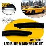 Auxito Smoke Side Fender Led Marker Light Bumper Lamp Ford Mustang 2024-2025. Fixed Price $25.99.
