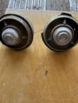 Vintage 1933 1934 Ford Cowl Lights Pair Oem Original Clear Fluted Glass. Fixed Price $175.00.