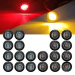 20X 3/4" Side Marker Lights Led Truck Trailer Round Bullet Amber/red. Fixed Price $18.04.