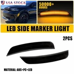 Smoked Lens Amber Front Side Marker Lights For Dodge Durango 2021 2022 2023-2025. Fixed Price $25.64.